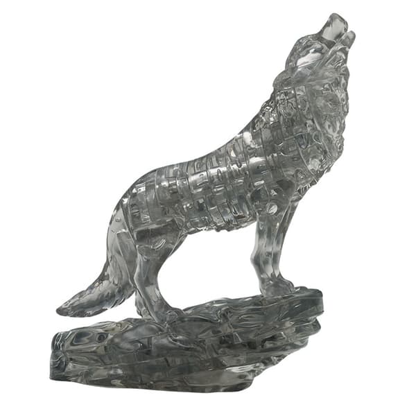 Robetoy Crystal kristall Puzzle Pussel Jig-saw 3D Svart Black Wolf 37st bitar