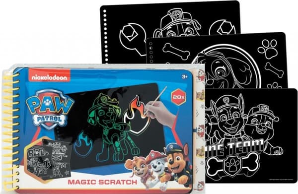 Nickelodeon Paw Patrol Pyssel Magic Scratch skrapa 20st ark