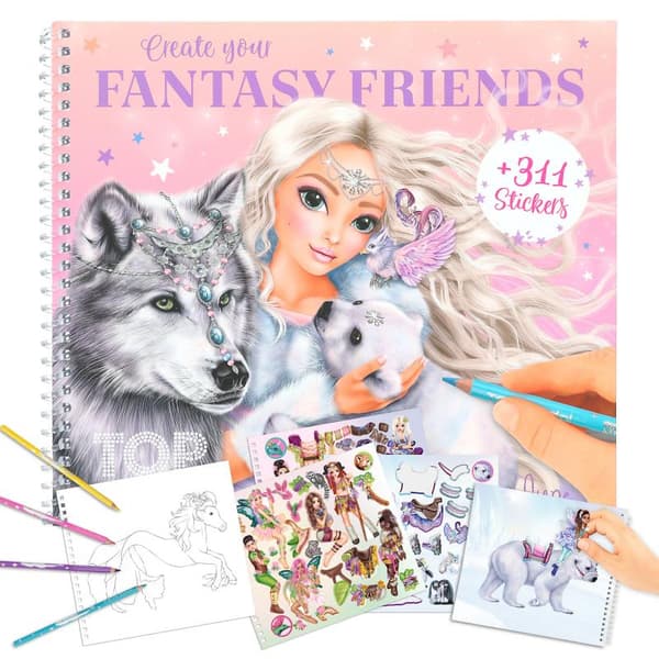 Top Model Topmodel Pyssel bok Fantasy Friends June med 311st stickers