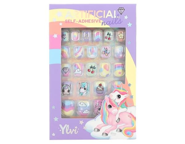 TOP Model Barn lösnaglar Fake nails naglar 24st  YLVI Lila