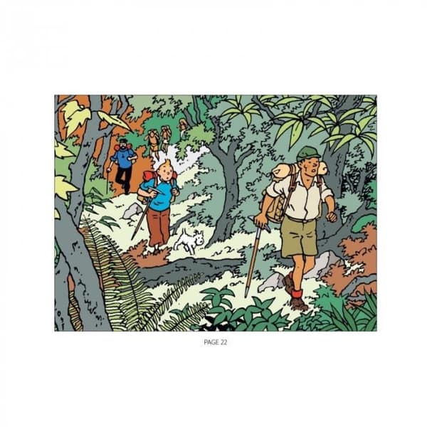 Tintin - Målarbok - Tintin i Tibet