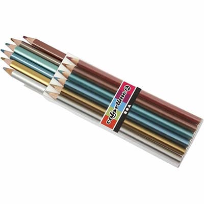 Colortime färgblyerts - Kärna 4 mm - Metallic - 6 st