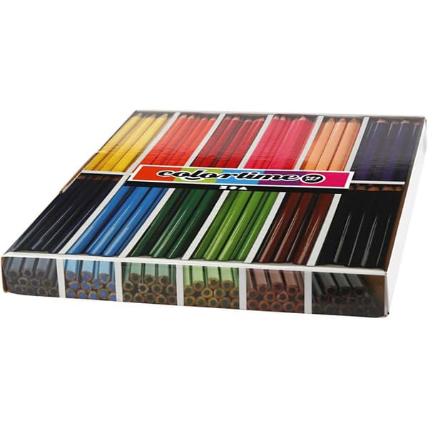 Colortime färgpennor - Mixade Färger - Jumbo - 144 st