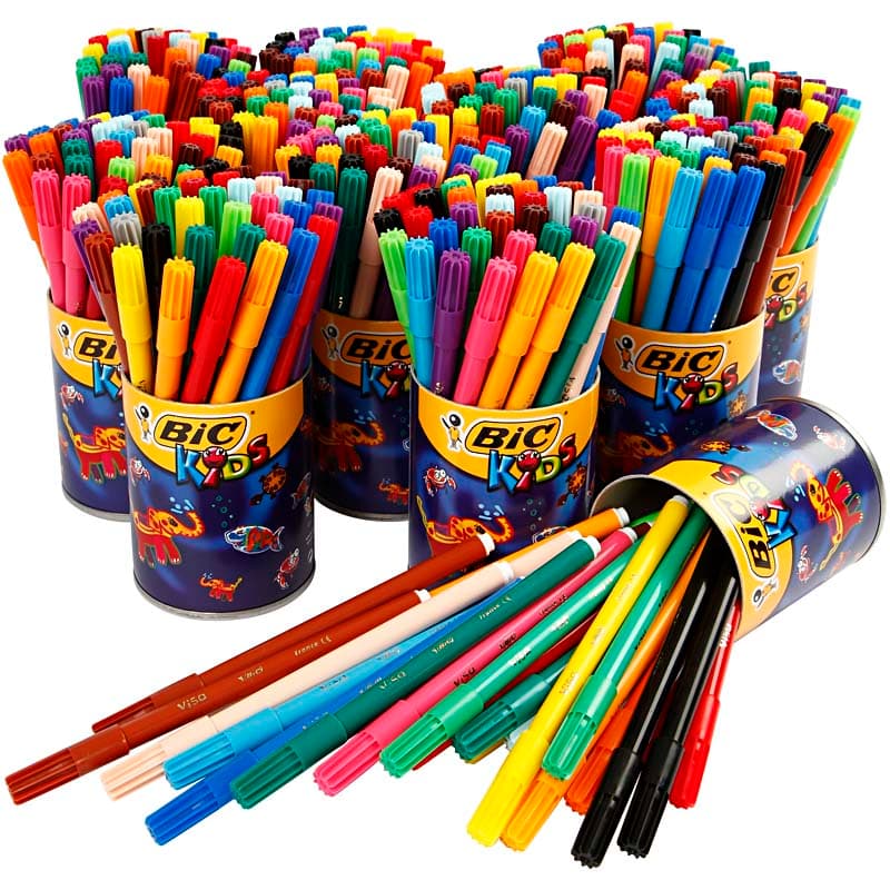 Bic Storpack! Tuschpennor Visa Fin - 1,6 mm - 432 Pennor