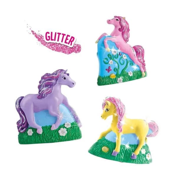SES CREATIVE Gjutning och målning - 3 hästar