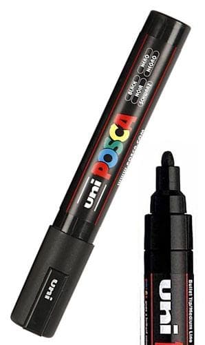 Posca Marker Medium Bullet PC-5M - Black