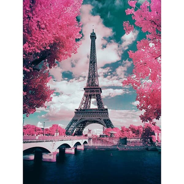 Diamond Painting 25x35 cm Paris Eiffeltornet Diamantmålning DIY