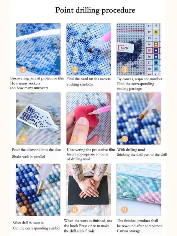Diamond Painting / DIY 5D Diamantmaling - 30x30 cm – Ugle
