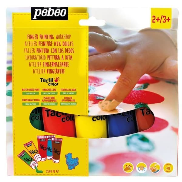 Måleri - Pébéo - Pébéo Finger Painting Set - Mångfärgad - 3 år - Både för pojkar och flickor