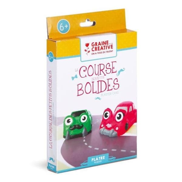 Kreativ kit - Kreativ frö - Gjuta små bilar - Bilmallar - Målning - Banan