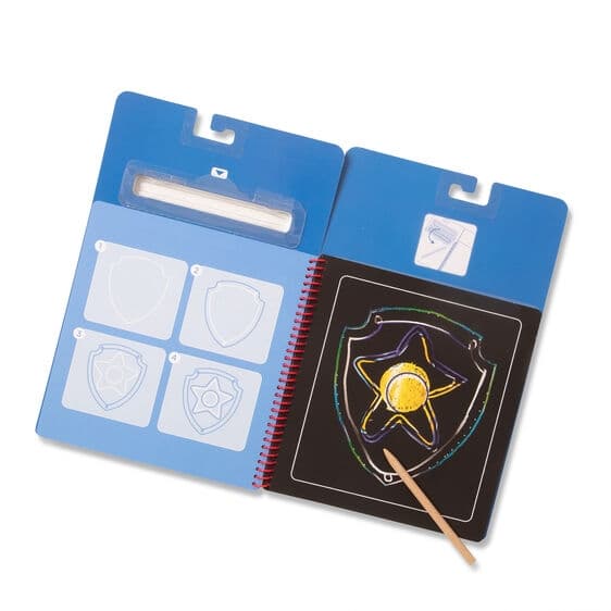 Paw Patrol Scratch Art Pad, Chase - Melissa & Doug