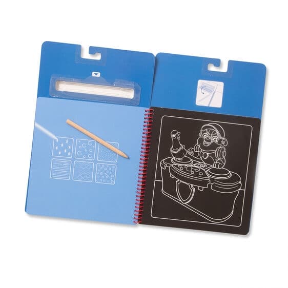 Paw Patrol Scratch Art Pad, Chase - Melissa & Doug