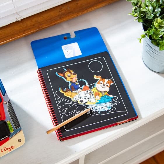 Paw Patrol Scratch Art Pad, Chase - Melissa & Doug