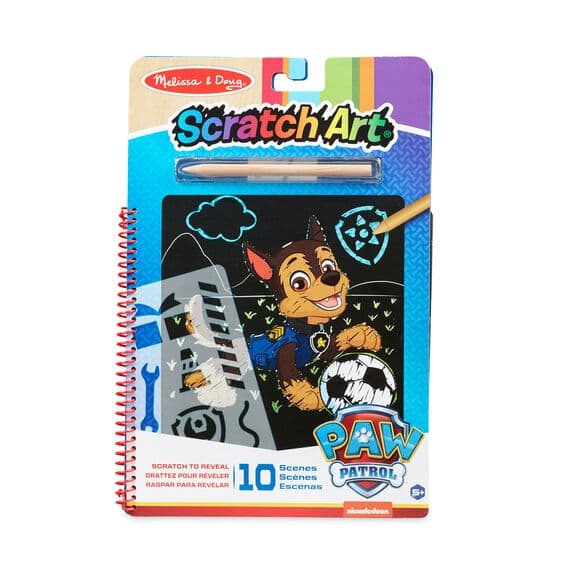 Paw Patrol Scratch Art Pad, Chase - Melissa & Doug
