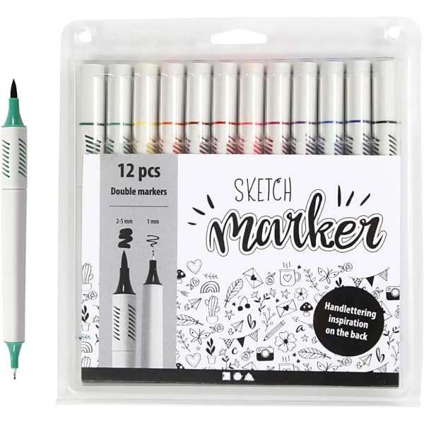 Sketch Marker 12-Pack Standardfärger