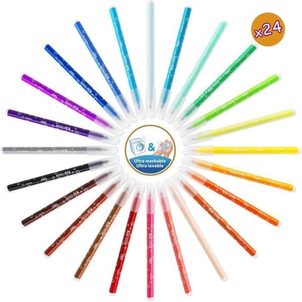 BIC Kids Målarbok - 60 Färgpennor/60 Målfärger