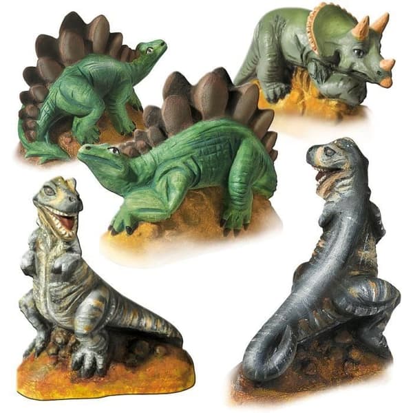 Gjutning och målning - dinosaurier