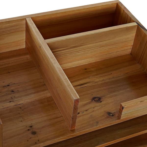 Multifunktionel organizer DKD Home Decor Skrivebord Gran (33 x 24 x 26 cm)