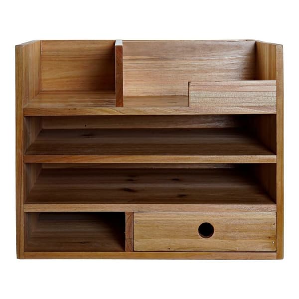 Multifunktionel organizer DKD Home Decor Skrivebord Gran (33 x 24 x 26 cm)