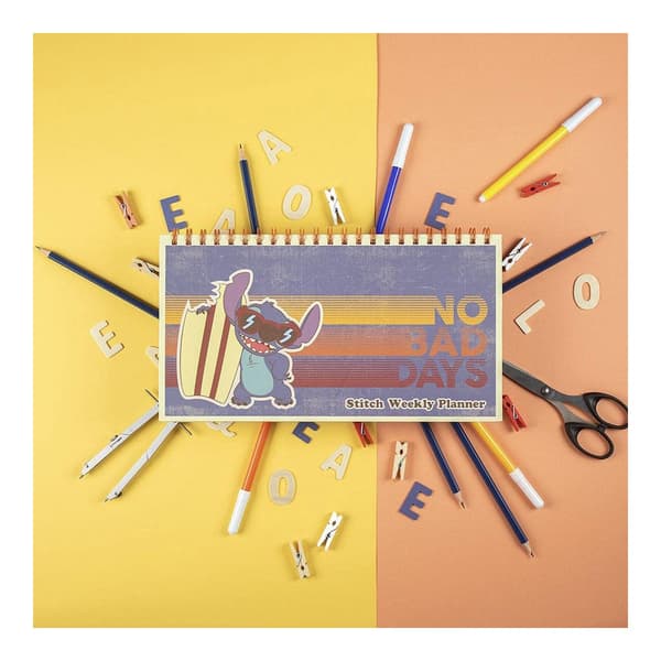 Ugentlig Planner Disney Stitch Papir (35 x 16,7 x 1 cm)