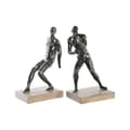 Miniatyrbillede 1 af 3: Držalo za knjige DKD Home Decor 30,5 x 11 x 26 cm Træ Harpiks Mænd Loft
