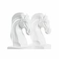 Miniatyrbillede 2 af 2: Držalo za knjige DKD Home Decor Skak Hvid Harpiks Hest 10 x 7 x 24 cm