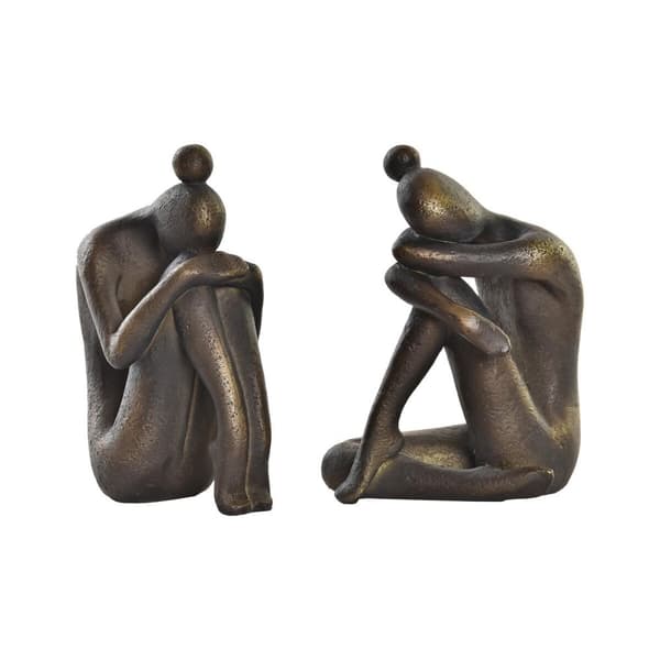 Držalo za knjige DKD Home Decor Kobber 11 x 8 x 15,5 cm Dame Harpiks