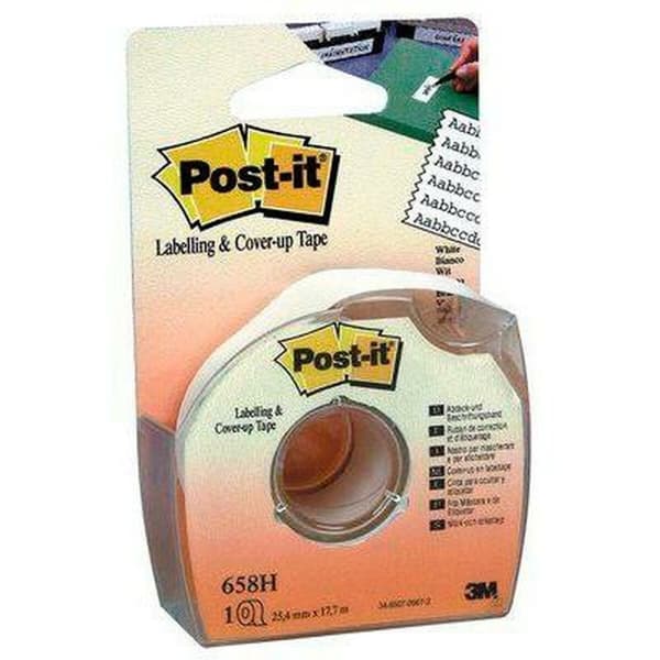 Liimanauha Post-it 658H Valkoinen 25,4 mm x 17,7 m (12 osaa)