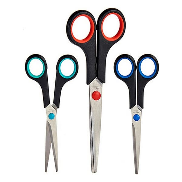 Sakset Pincello AR1607051 Keltainen Sininen Punainen Metalli Muovinen 1 x 21,5 x 7,5 cm (12 osaa)