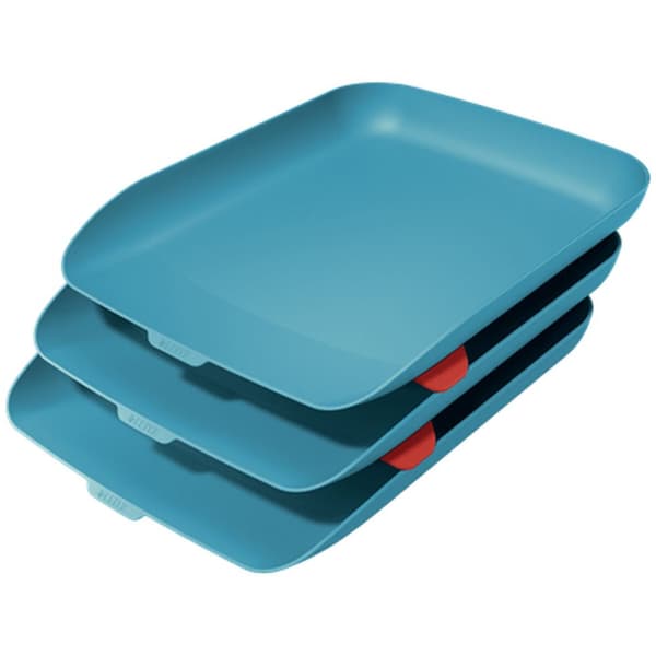 Sorteringsbakkesæt Leitz Cosy Blå A4 polystyren 27,4 x 12 x 45,6 cm