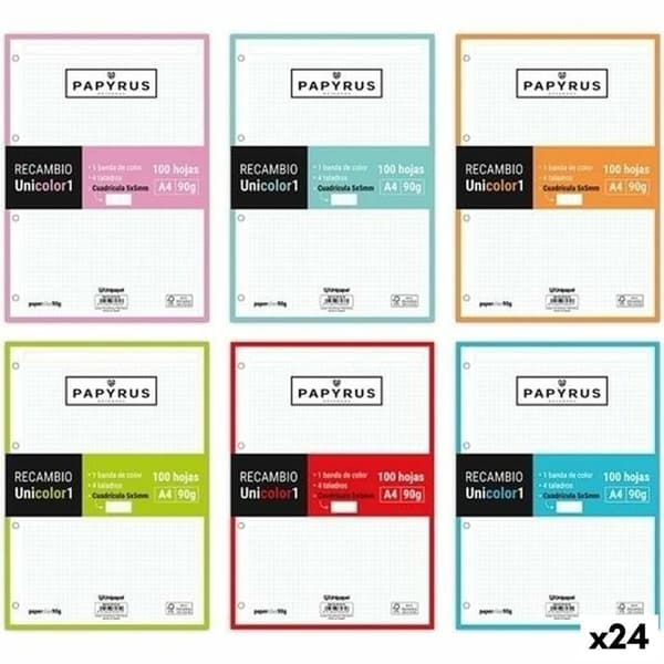 Papir Papyrus Unicolor Udskifter Orange A4 (24 enheder)