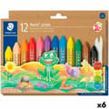 Miniatyrbillede 1 af 2: Farvevoks Staedtler Noris Multifarvet 6 Dele