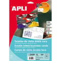 Miniatyrbillede 1 af 2: Business cards Apli 10408 Hvid 10 Ark Dobbeltsidet 210 x 297 mm