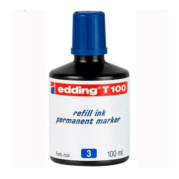 Genopfyld blæk Edding T100 Fastansat 100 ml (10 enheder)