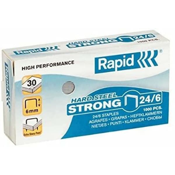 Hæfteklammer Rapid 1000 Dele 24/6 (5 enheder)