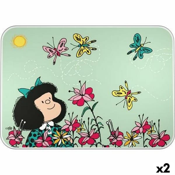 Musemåtte Grafoplas Mafalda Spring Multifarvet Pap Plastik 47 x 33 cm (2 enheder)