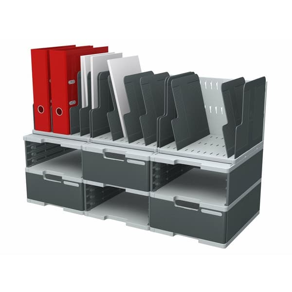 Faneblade Exacompta Grå polystyren 28 x 0,6 x 24 cm (2 enheder)