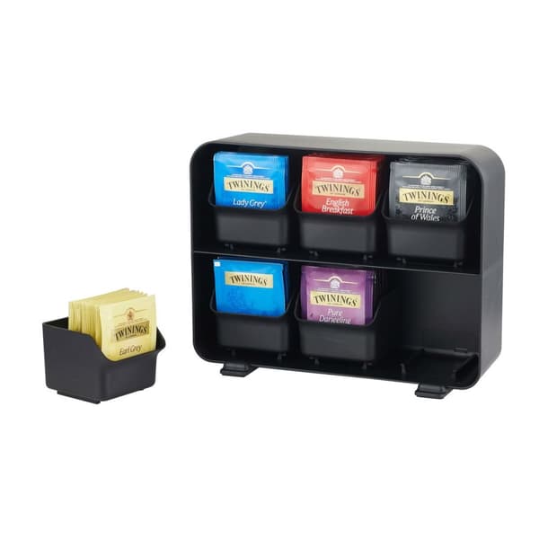 Holder til kaffekapsler Archivo 2000 Sort 13 x 26 x 20 cm