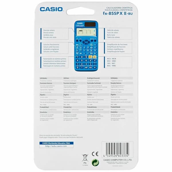 Videnskabelig Cal Casio FX-85SPX-II Blå