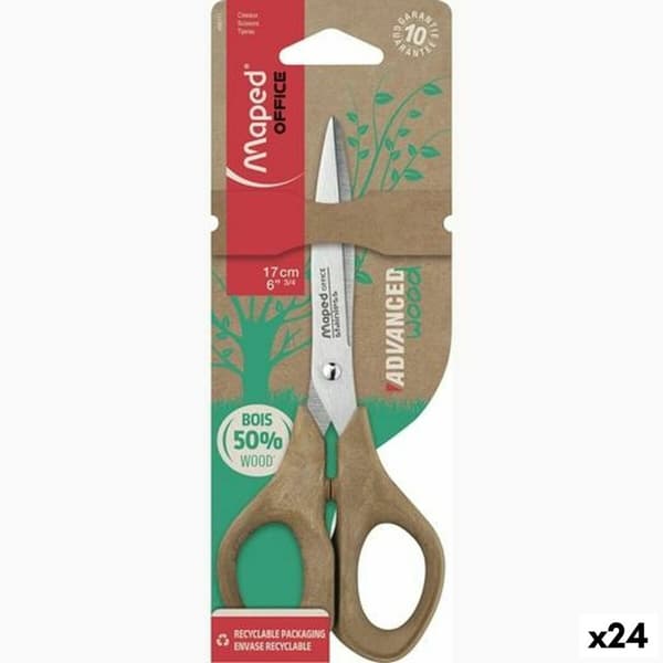 Saks Maped Advanced Wood Brun 17 cm (24 enheder)
