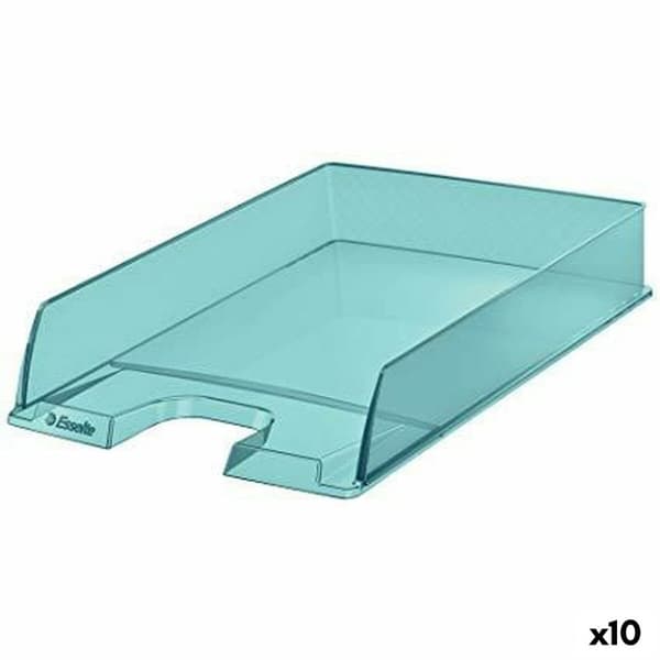 Sorteringsbakke Esselte Gennemsigtig Blå A4 polystyren (10 enheder)