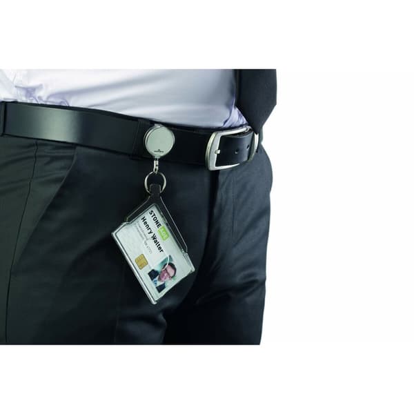 Cover til identitetskort Durable DELUXE PRO Gennemsigtig Antracit polypropylen 10 Dele (10 enheder)