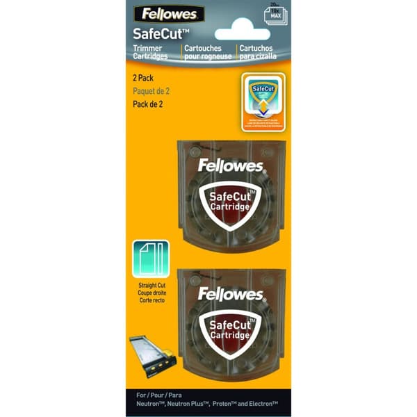 Knivblad Fellowes 5411401 Saks Sort Gennemsigtig Sølvfarvet (2 enheder)