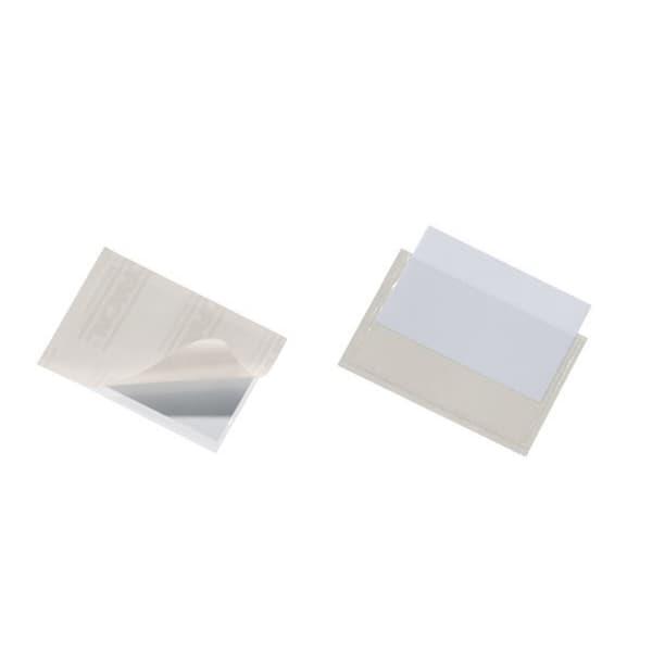 Cover til identitetskort Durable Pocketfix Gennemsigtig polystyren 100 Dele 9,4 x 6,1 cm