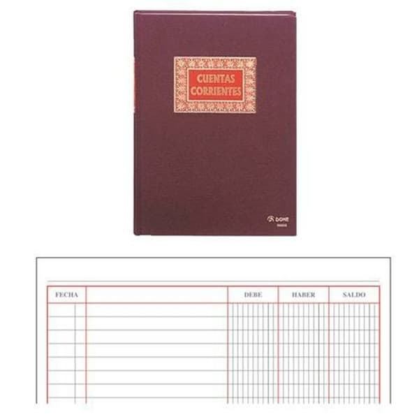 Regnskabsbog DOHE 09908 100 Ark A4 Bourgogne