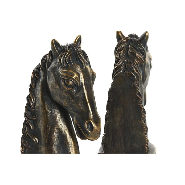 Držalo za knjige DKD Home Decor 23 x 9 x 19 cm Hest Harpiks