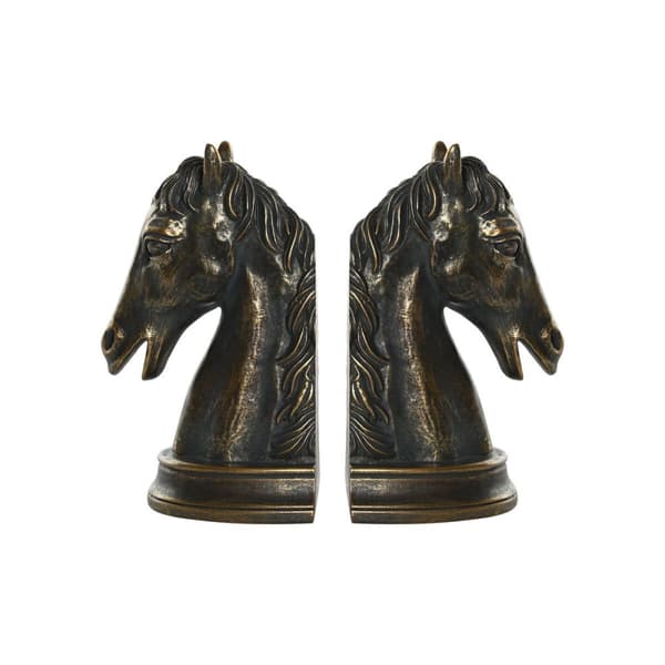Držalo za knjige DKD Home Decor 23 x 9 x 19 cm Hest Harpiks