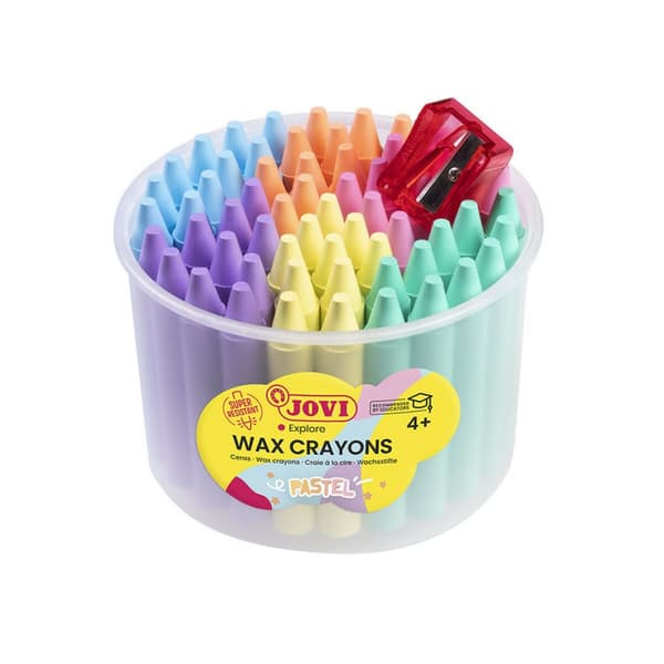 Farvevoks Jovi Jumbo Pastel 60 Dele Multifarvet