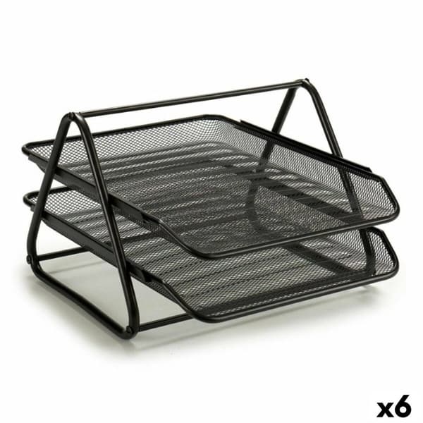Sorteringsbakke Sort Metal 30 X 34,5 X 21 cm (6 enheder)
