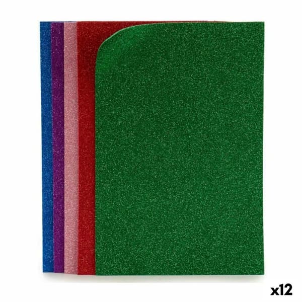 Eva Gummi Multifarvet Skinne 65 x 0,2 x 45 cm (12 enheder)